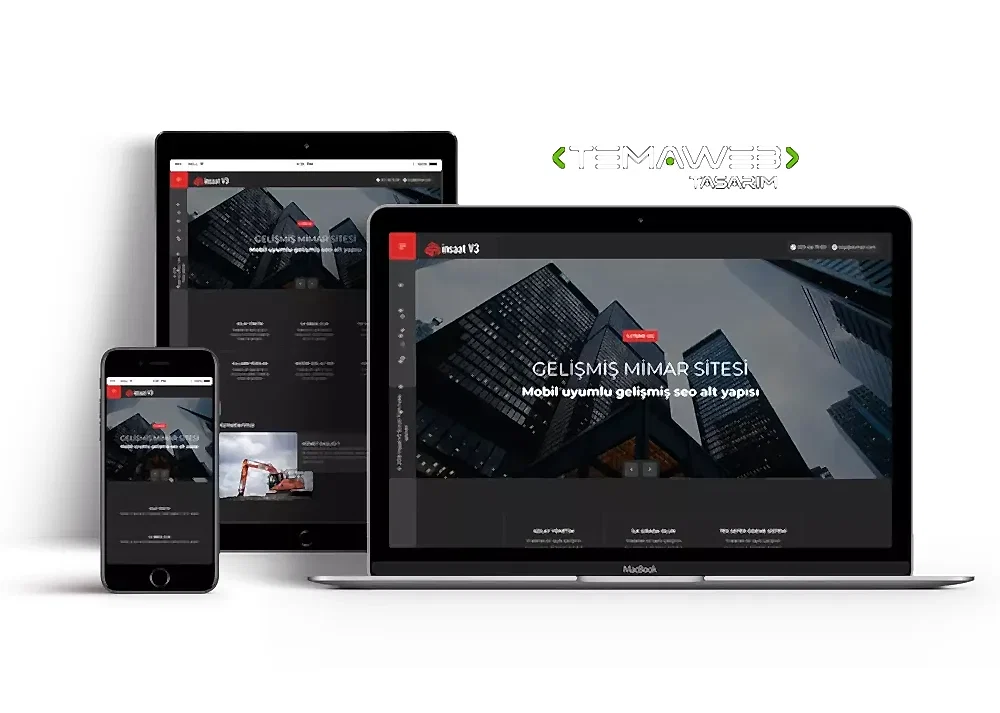 Mimarlik ve İnşaat Web Sitesi Scripti